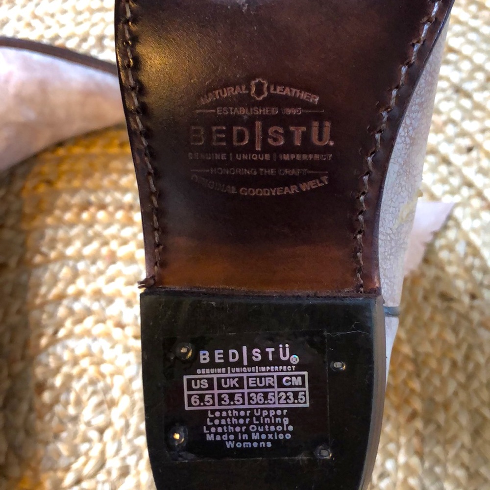 Bed Stu Cobbler Series Valencia II Western Cowboy Boots Floral Birds NEW! - Picture 9 of 11